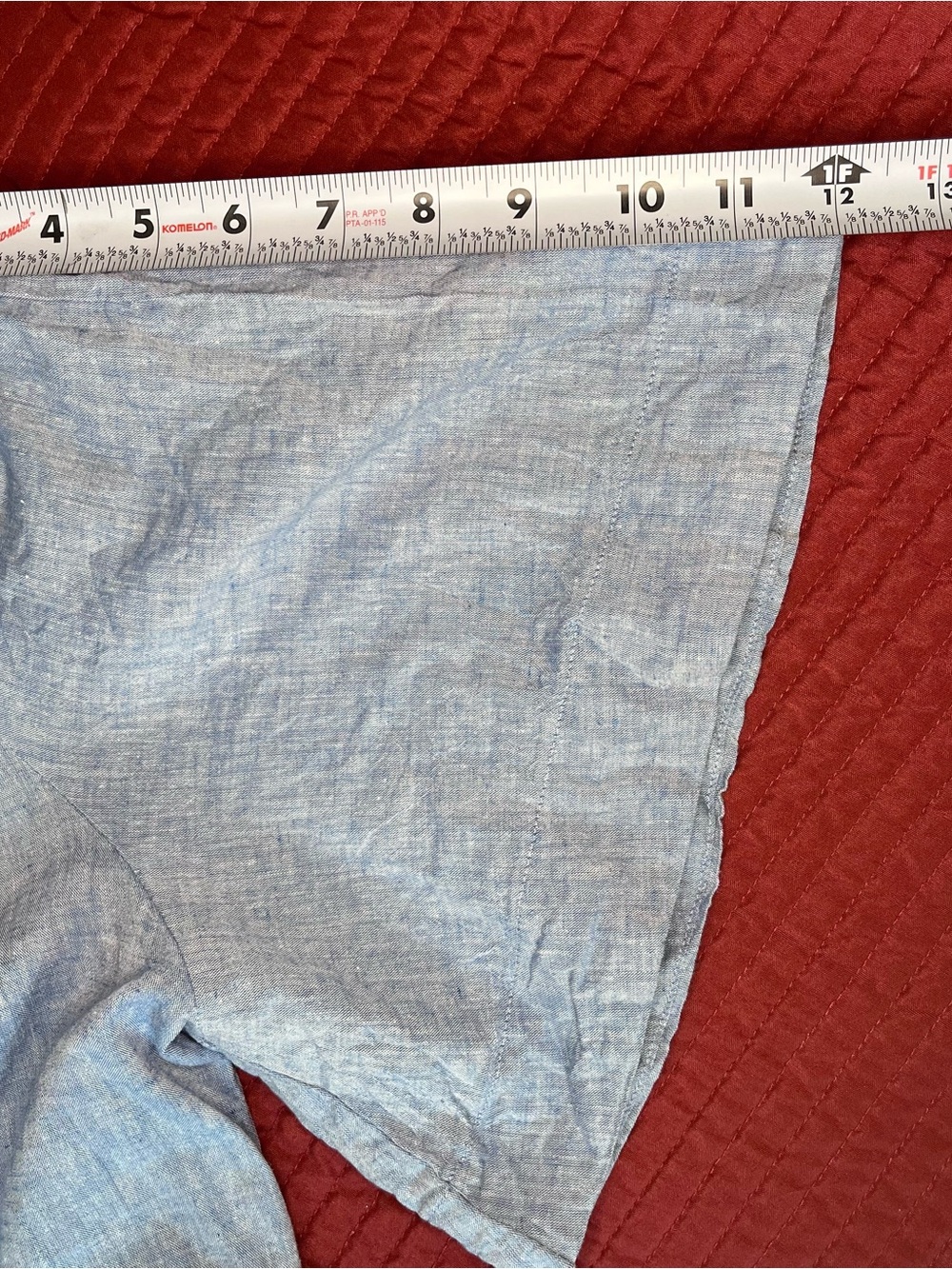 Tuckernuck Chambray Crawford Dress Cotton & Linen Short Sleeve Size XL - Picture 7 of 10